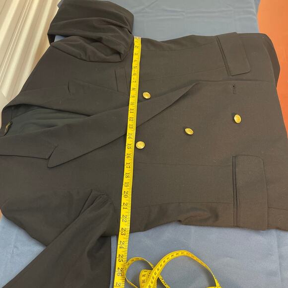 Meeting Street Pickford Regular Blazer Color Black Worsted Wool 44 - Picture 11 of 14